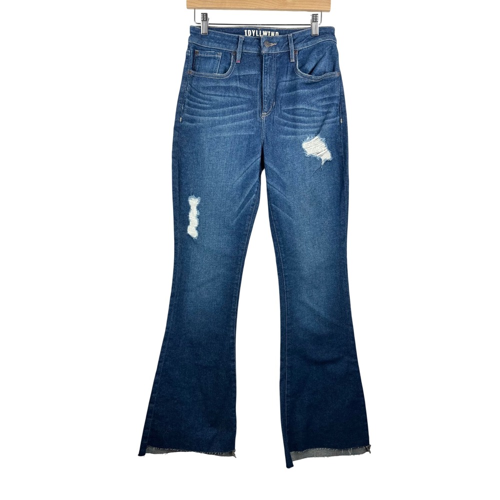 Adyllwind Fulton Flare Jeans Western Cowgirl Rodeo 70s Boho High Rise sz 10